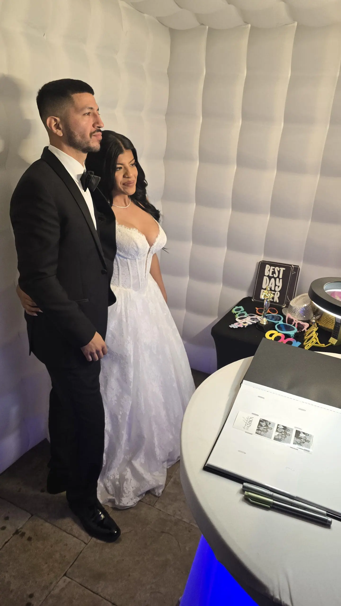 Montaje de photo booth para boda
